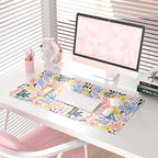 QIYI Floral Large Mouse Pad, Cute Desk Mat - Image 2