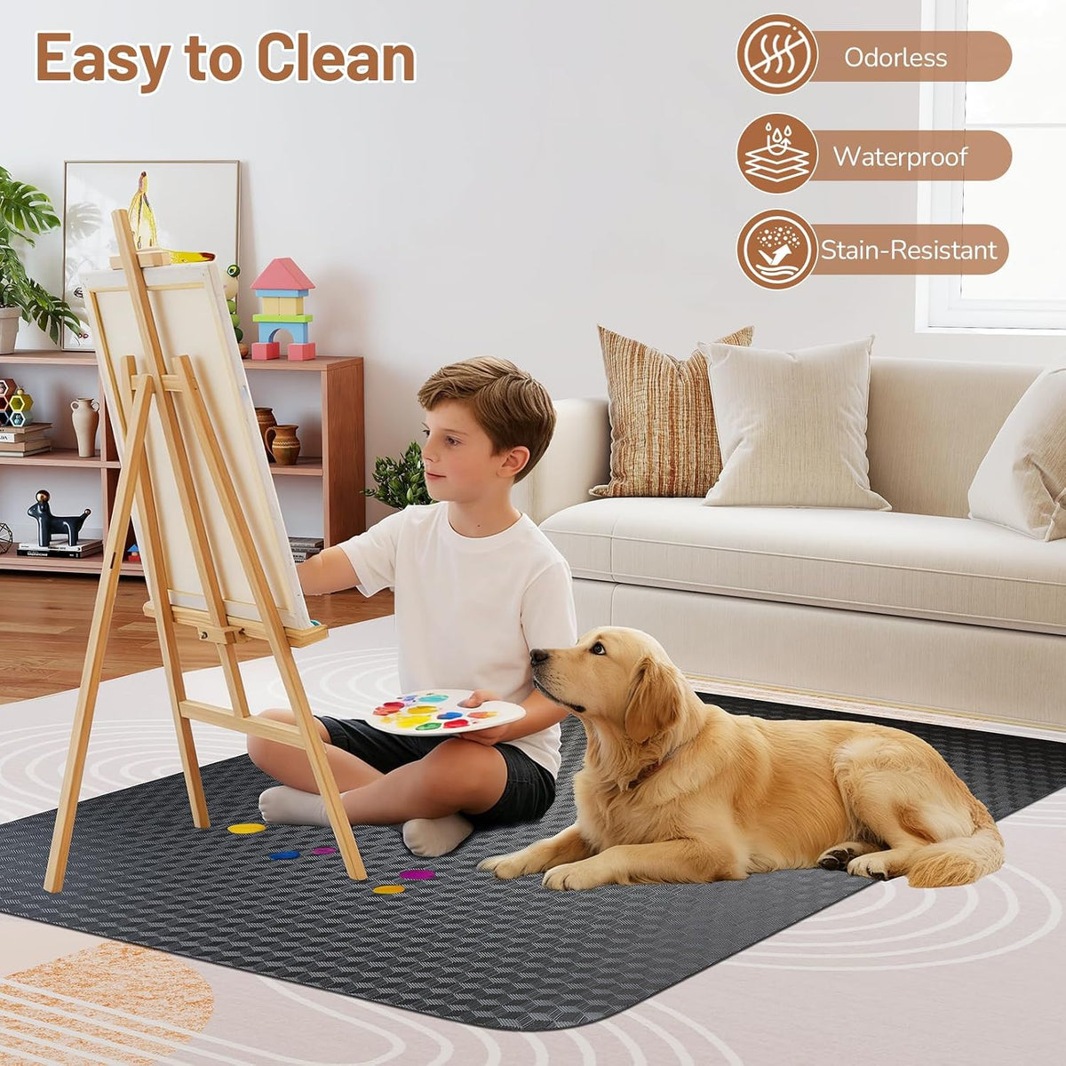 Office Chair Mat for Low Pile Carpet, 36" x 48" Clear Plastic