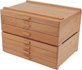 hg art concepts artist storage chest, wooden brush, main product view