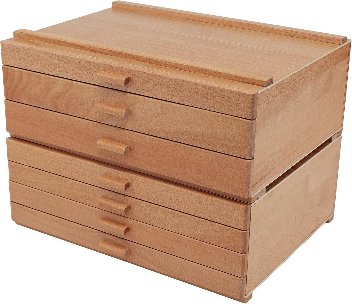 hg art concepts artist storage chest, wooden brush, main product view