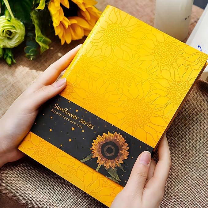 ipoul Sunflower Journal, Softcover Notebook, College Ruled Notebook, Lined - Image 5