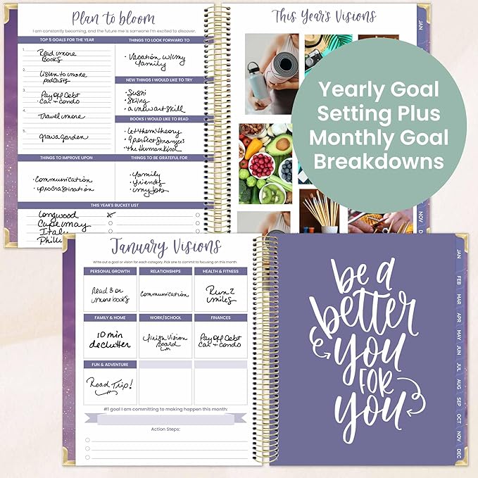 bloom daily planners 2026 Hardcover Calendar Year Goal & Vision Planner - Image 4