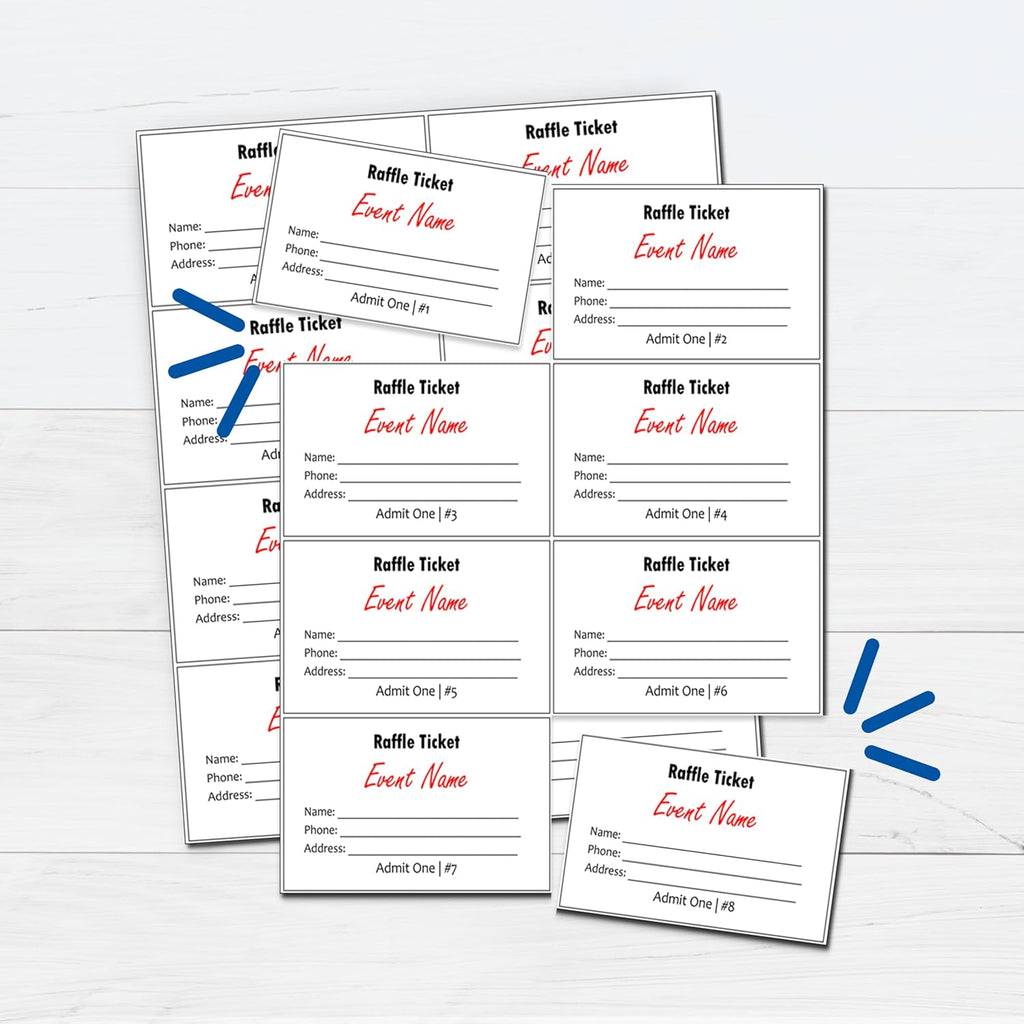 printworks professional perforated paper for tickets, coupons, certificates, front angle view