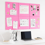 Neatsure Large Cork Board for Wall, 6 Panels Felt Tiles Tack Push Pin Board for - Image 2