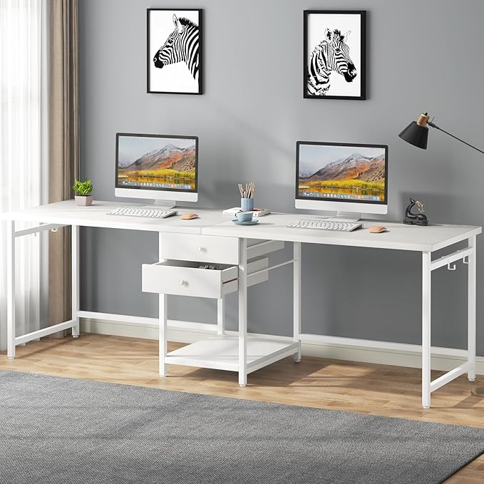 Tribesigns 79 Inch Extra Long Double Desk - Image 3