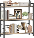Book Shelf, 3 Tier Bookshelf 31.49" Width, Book Shelf Storage and Organization by Homeiju