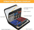 JUNDUN 5200℉ Fireproof Document Organizer, Upgraded Heat Insulated 13 Pockets - Image 4