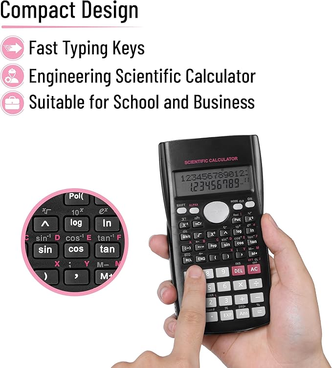 Mr. Pen- Scientific Calculators Bulk, 24 Pack, 2 Line, 240 Functions, 12 Digit - Image 5