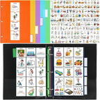 Communication Book Bulk 162 Laminate Icon Picture Cards by Resurhang