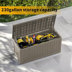 Yardgrace 270 Gallon Heavy Duty Outdoor Storage Box - Image 4