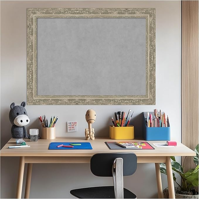 Amanti Art Silver Framed Magnetic Board 24x32 Medium Vision Board - Image 6