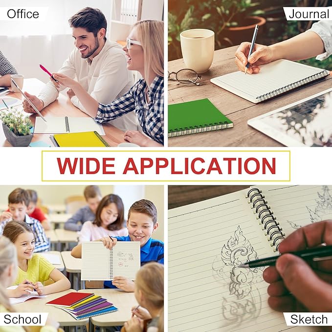 Yahenda Spiral Notebook College Ruled Journals Notebooks Lined 8.3 x 5.5 Inch - Image 5