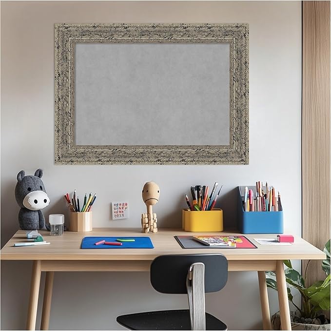 Amanti Art Silver Framed Magnetic Board 21x29 Medium Vision Board - Image 6