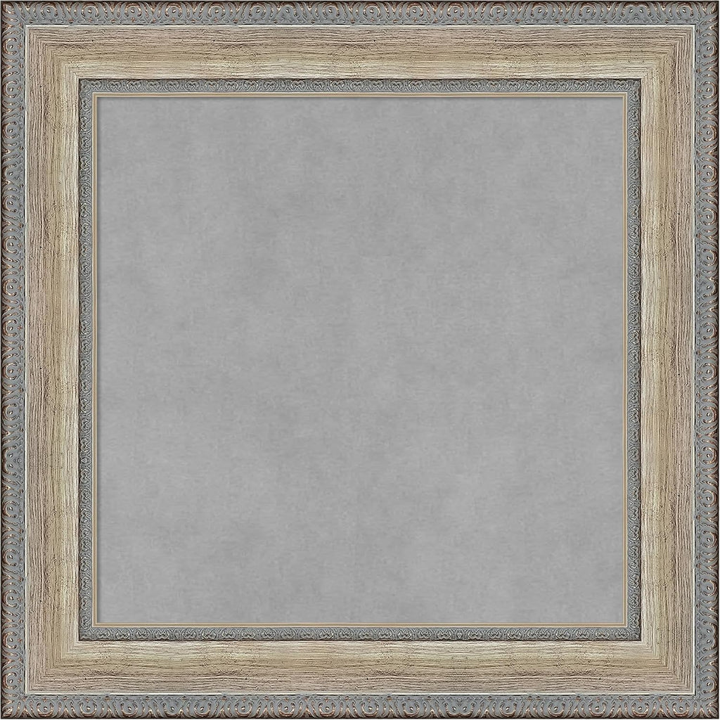 Amanti Art Silver Framed Magnetic Board 21x21 Small Vision Board