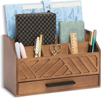 dreampossible Brown Wood Desk Organizer and Accessories by dreampossible