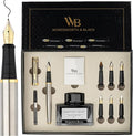 Wordsworth & Black Calligraphy Pen Gift Set, Includes Bottle, 6 Cartridges by WordsworthBlack