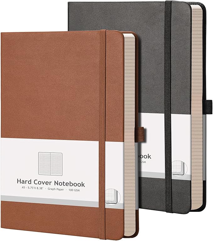 AHGXG Graph Paper Notebook 2 Pack by AHGXG