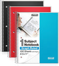 Dunwell Graph Paper Notebook 8.5 x 11 Plastic Cover, 100 Sheets, Perforated by Dunwell