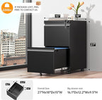 INTERGREAT 2 Drawer File Cabinet - Image 3