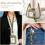 bolimoss Cute 2-in-1 ID Badge Holder & Lanyard Wallet, 5 Card Slots, 1 Side - Image 5