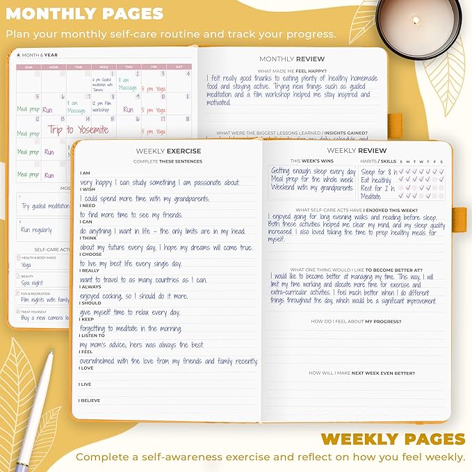 Clever Fox Self-Care Journal – Wellness & Daily Reflection Notebook – Mental - Image 3
