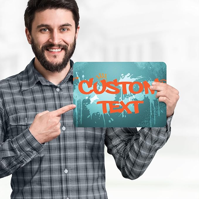 Custom Sign, Custom Street Sign, 11 Font Colors, 13 Font Styles, 4 Hole Options - Image 2