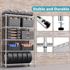 M MZG 1750 LBS Storage Shelves 5-Tier Utility Shelving Unit Steel Organizer - Image 5