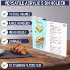 Acrylic Sign Holder 11 x 8.5 - Image 6