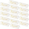 16 Pieces Reserved Sign Acrylic Clear Reserved Table Tent Signs Table Number by Jetec