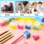Teling 180 Pcs Manual Pencil Sharpeners Bulk Handheld Dual Holes Pencil - Image 5