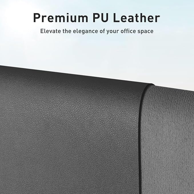 Aothia Leather Desk Pad Protector, Mouse Pad, Office Desk Mat, Non-Slip PU - Image 2