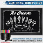 HBCY Creations Rustic Black Magnetic Wall Chalkboard, Extra Large Size 24" x 36" - Image 5