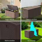 Yardgrace 180 Pro Gallon Deck Box, Outdoor Storage Box Lockable, Waterproof - Image 9
