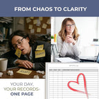 Activity Log Notepads Pad Planners to List a Task, Action or Contact. A - Image 2