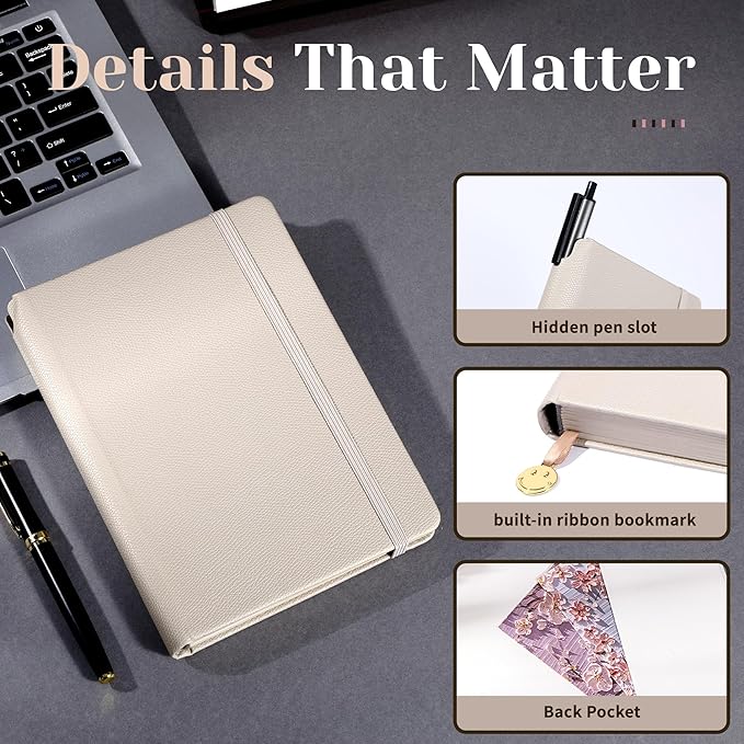 CAGIE Textured Hardcover Lined Journal - Image 3