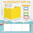 24 Pcs Desk Dividers for Students 14 × 17.5 × 14 Inch Plastic Waterproof - Image 3