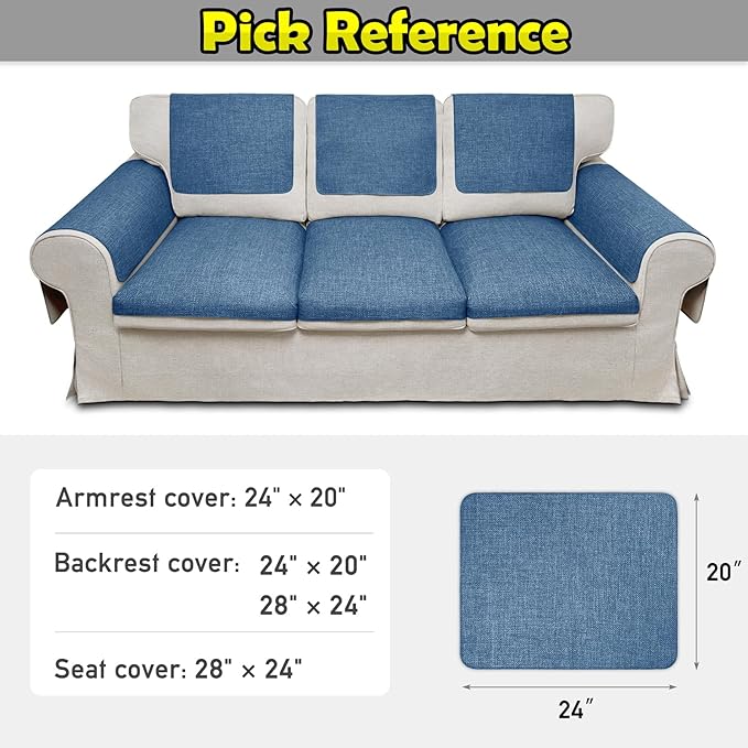 Couch Arm Covers, Waterproof Armrest Cover - Image 6