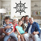 Personalized Ship Wheel Metal Sign, Customized Nautical Wall Decor, Anchor - Image 4