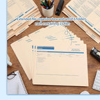 25 Set Employee Personnel File Folders Bulk 6 Folders Expanded Employee Record - Image 5