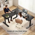 FLEXISPOT L Shaped Standing Desk, 71 x 63 Inch Electric Height Adjustable - Image 9