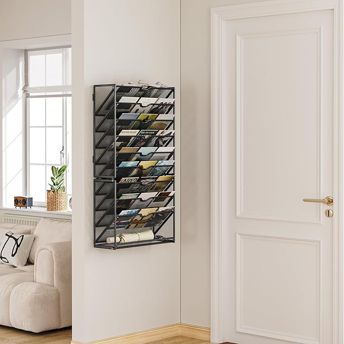 Lavatino 10-Tier Hanging Wall File Folders Organizer - Image 8
