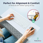 EdgeRest PostureUp L-Shaped Memory Foam Wrist Rest, Ergonomic Elbow and Forearm - Image 4