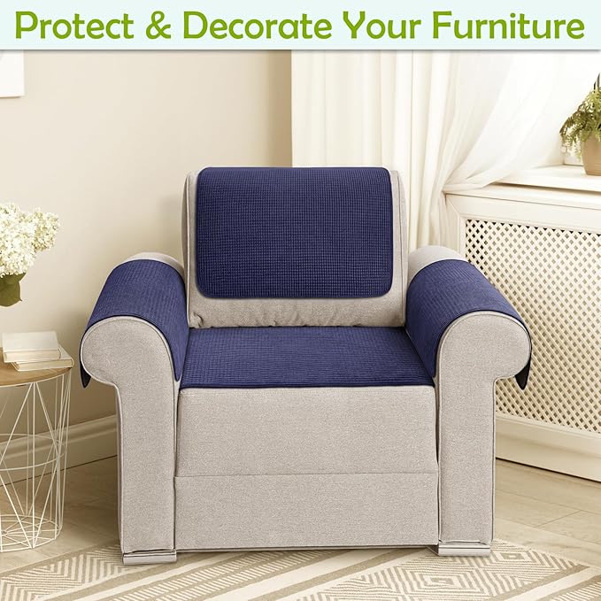 Couch Arm Covers, Sofa Arm Covers, Waterproof Armrest Cover - Image 2