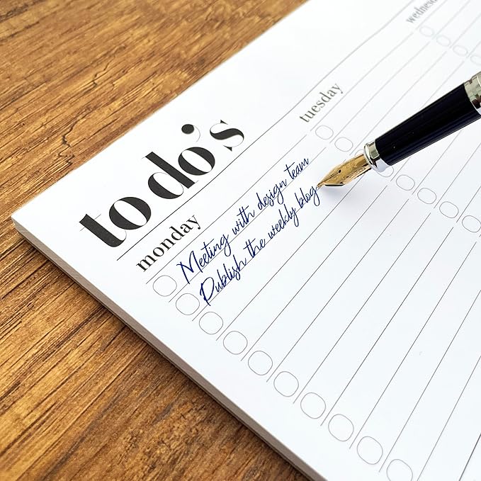 Weekly Planner Pad, Weekly To Do List Notepad, Tear Off Undated Weekly Planner - Image 4