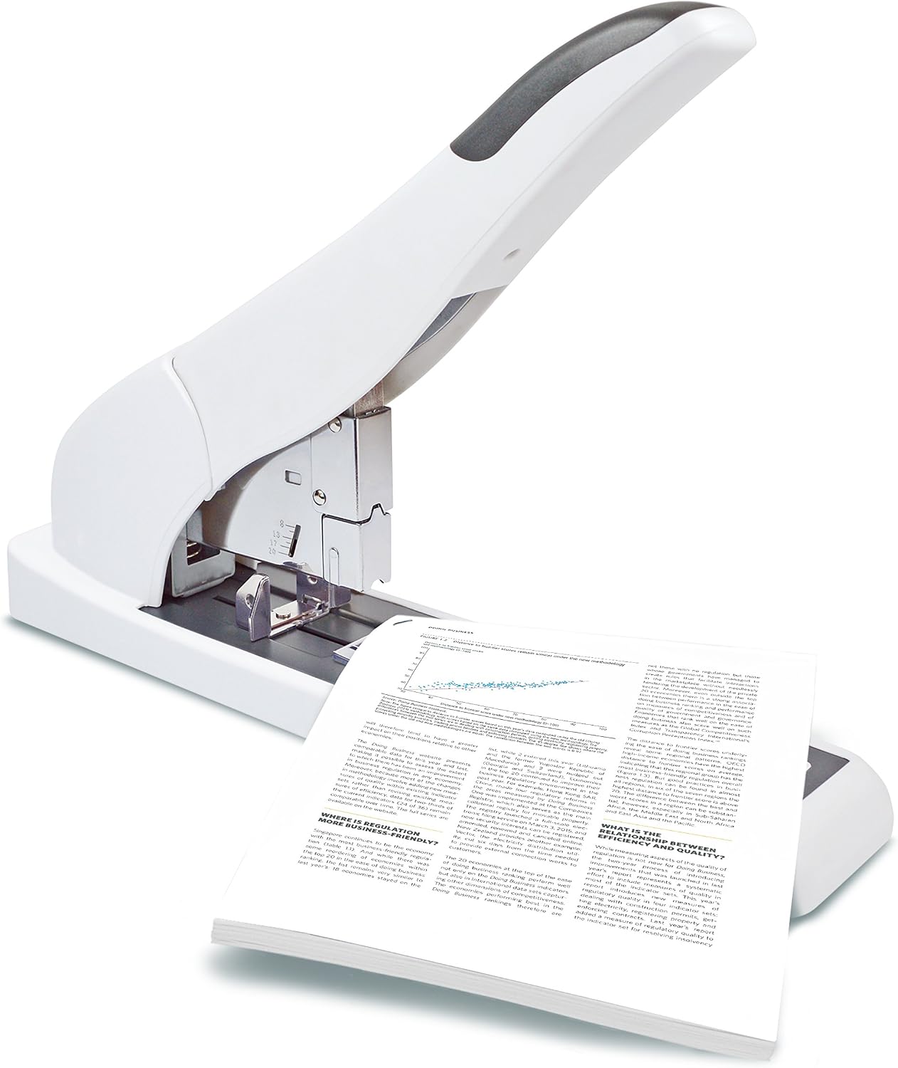 Rapesco ECO HD-210 Heavy Duty Stapler - Soft White , 210 sheet (1397)