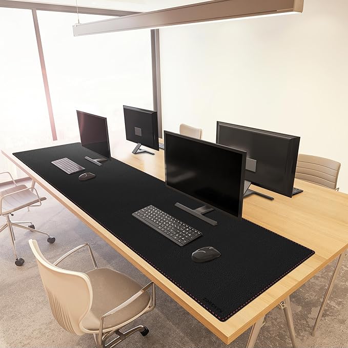 ZORESYN PU Leather Desk Mat Waterproof Anti-Oil Dining Table mat - Image 6