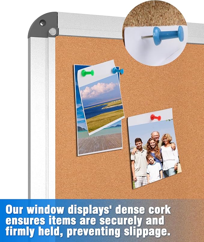 Mifuro 2 Pack 38"x38" Enclosed Bulletin Board, Lockable Weather-Resistant - Image 6