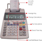 Sharp EL-1750V Two-Color Printing Calculator 2 Lines/Sec 3" Black/Red - Image 3