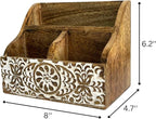 Wooden Office Desk Organizer Countertop, Farmhouse Stationary Aesthetic - Image 6