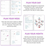Wyze Planner Undated Daily Planner – 1-Year B5 Productivity Organizer - Image 4